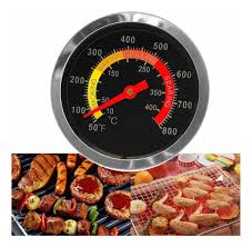 Outdoor Barbecue Display Thermometer & Bamboo Steamer